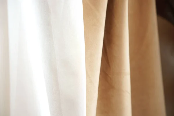 Fondo Cortina Ventana Elegante Textiles Para Hogar — Foto de Stock