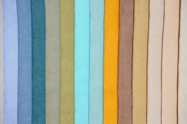 Kleurstalen Van Textiel — Stockfoto