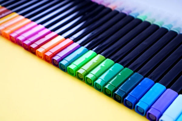 Surtido Marcadores Colores Para Dibujar —  Fotos de Stock