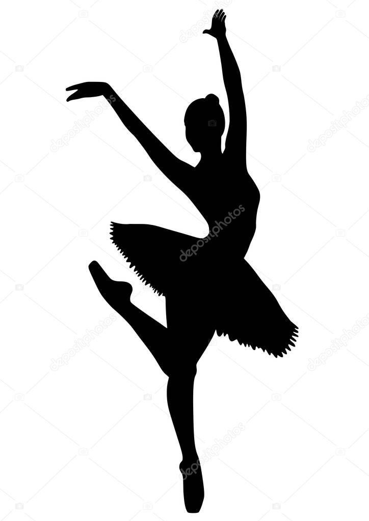 Young ballerina in a tutu.