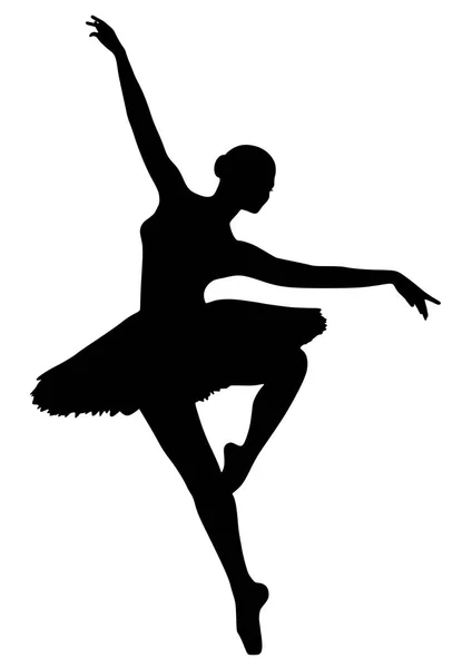 Молодая балерина в пачке . — стоковый вектор