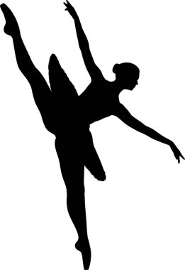 Genç balerin bir tutu.