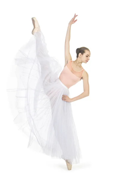 Jeune fille souriante dansant le ballet . — Photo