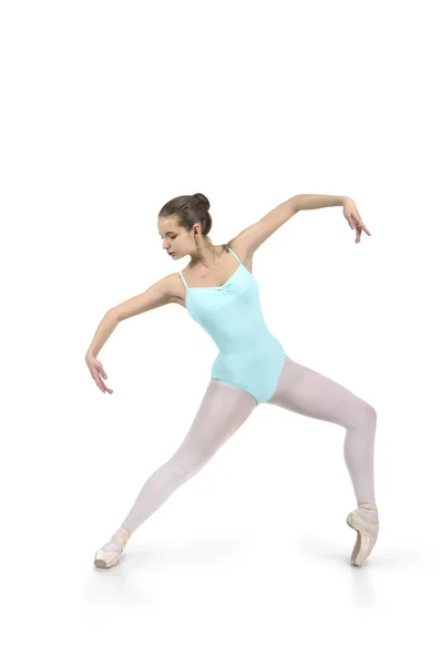 Smiling girl dancing the ballet. — Stock Photo, Image