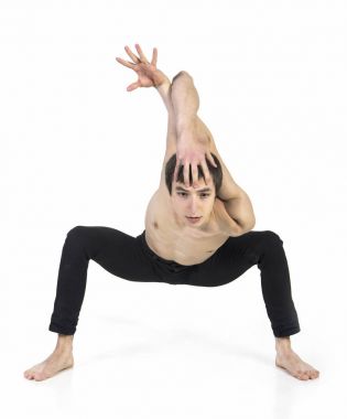 Olağanüstü Erkek jimnastikçi - yoga