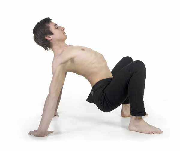 Gimnasta chico extraordinario - yoga — Foto de Stock