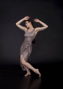 Modern koreografi dans kızı.