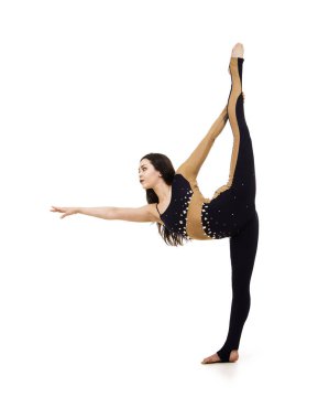 Acrobat, koyu takım elbiseli bir sirk sanatçısı.