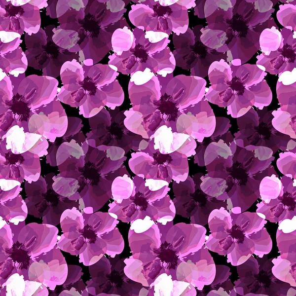 Díszítő varrat nélküli mintát rózsaszín virágok — Stock Fotó