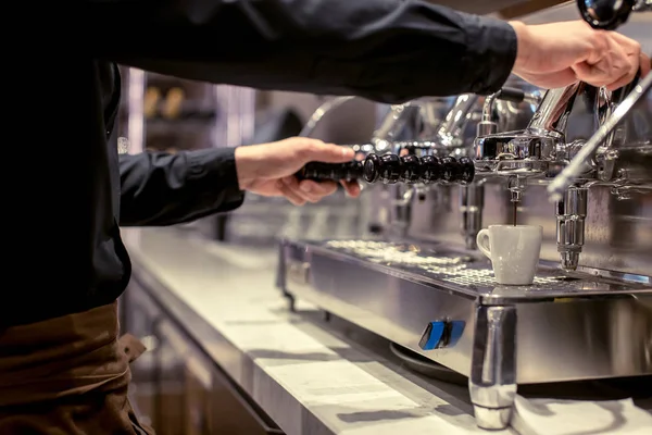 Barista Cafe Making Coffee Preparation Service Concept — Stock Photo, Image