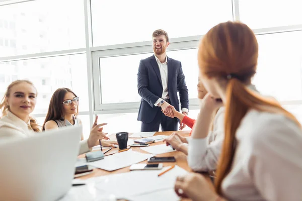 Gente de negocios Handshake Greeting Deal Concept — Foto de Stock