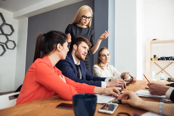 Grupo de Diversos Busy Business People Concept — Fotografia de Stock