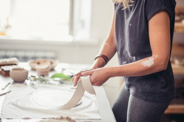 Dekorasyon, kil kase yazar çanak çömlek yapımı
