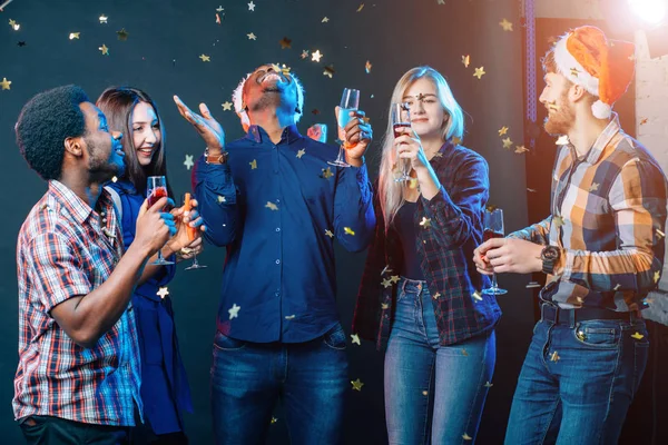 Celebrating New Year together — Stock Photo, Image