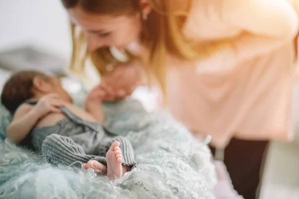 Bebek tatlı feet kapatın — Stok fotoğraf