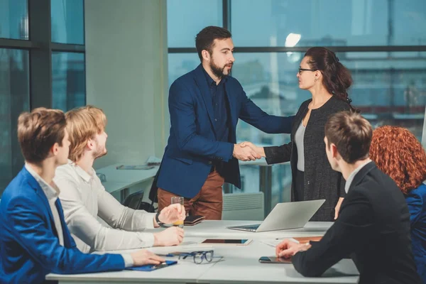Business mensen Handshake Deal Concept groet — Stockfoto