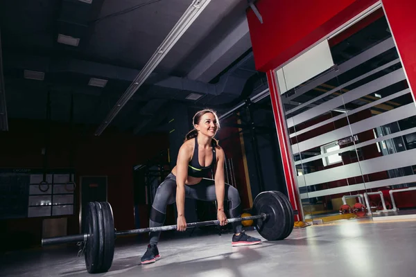 Woman Jumping Box. Fitness Woman Doing Box Jump Workout at Cross Fit Gym.  Stock Image - Image of active, dedication: 106581101