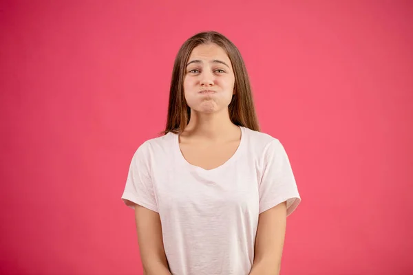 Girl wants to be fat — Stock Photo, Image