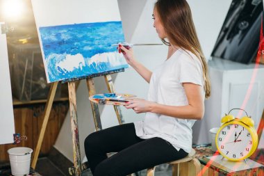 Sanat Terapisi dersleri atölye.