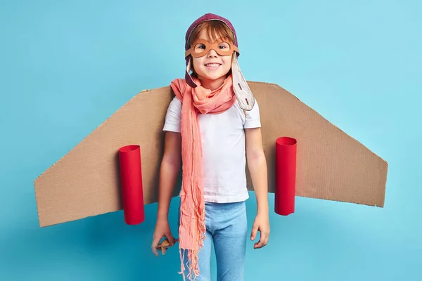 Sueño infantil con la aviación — Foto de Stock