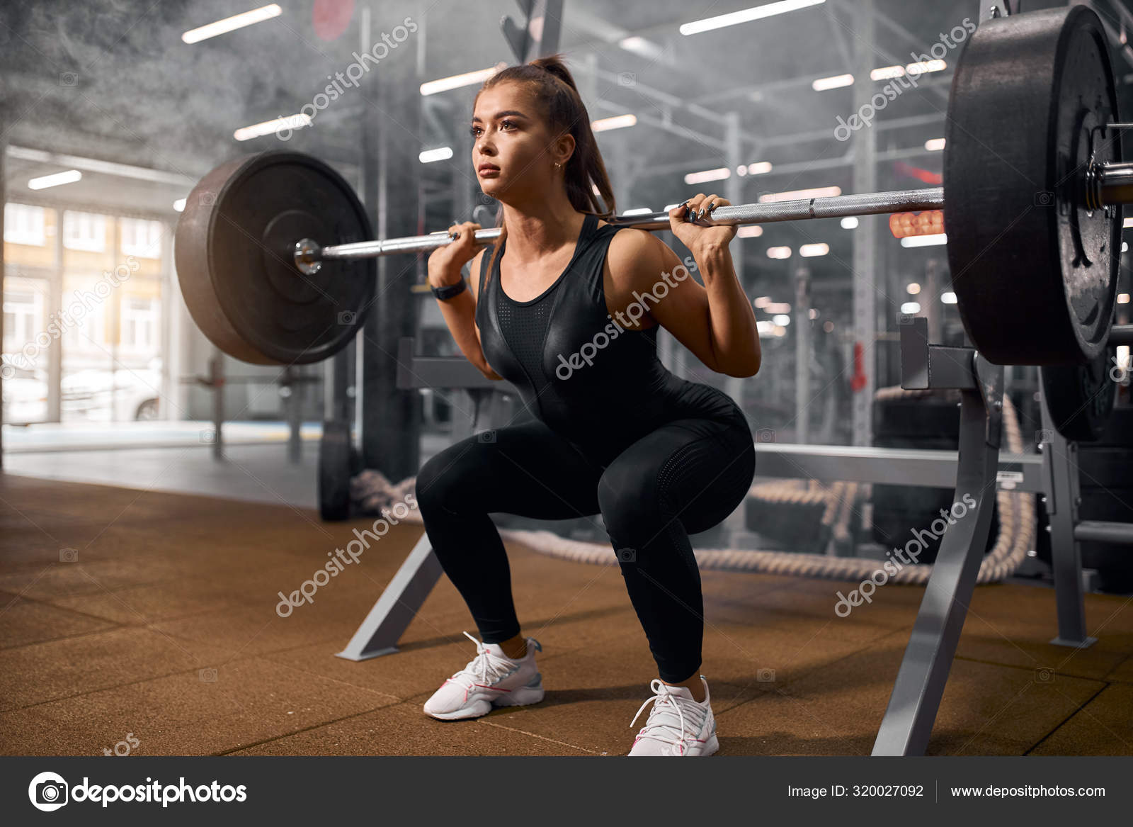 Fitness girl squat hotsell