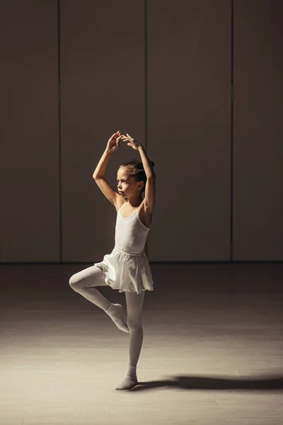 Красивая изящная маленькая балерина — стоковое фото