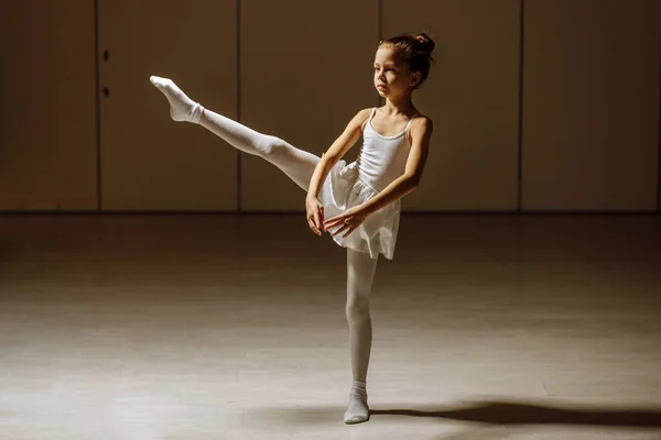 Flexível menina bailarina — Fotografia de Stock