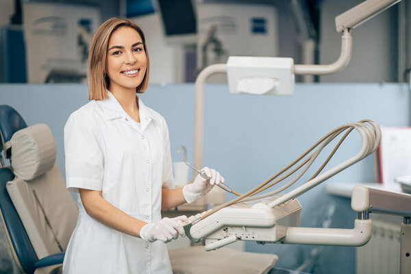 smiling dentist doctor
