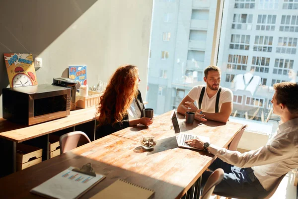 A group of caucasian people at the business conference — Stock Photo, Image