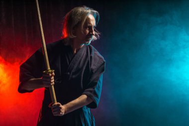 Kafkas savaşçısı Kendo Bokuto 'nun portresi