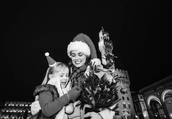 Viaggio All Insegna Dell Ispirazione Nel Periodo Natalizio Firenze Sorridente — Foto Stock