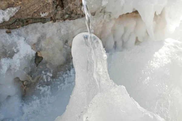 Icy water form — Stock Photo, Image