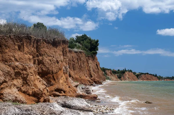 Seaside coastal erosion — Stock Photo, Image