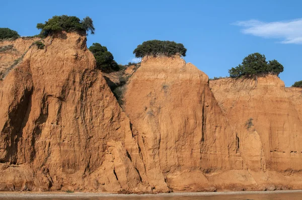 Erosão costeira à beira-mar — Fotografia de Stock