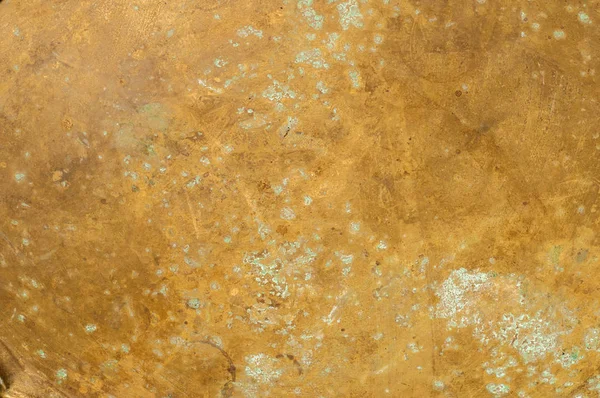 Textura Superfície Folha Cobre Antiga Com Manchas Patina Oxidação — Fotografia de Stock