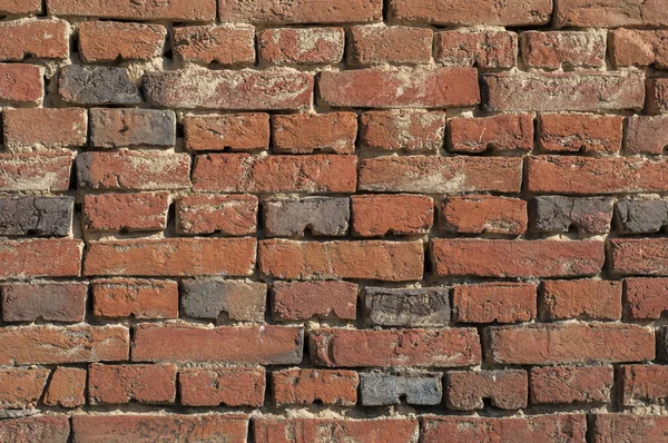 Old Weathered Brick Wall Closeup Brick Background — Stock Photo, Image