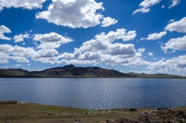 Landscape with lagoon in Cerro de Pasco - Peru clipart