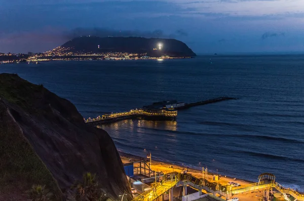 Vista del mar desde Lima Perú — Foto de Stock