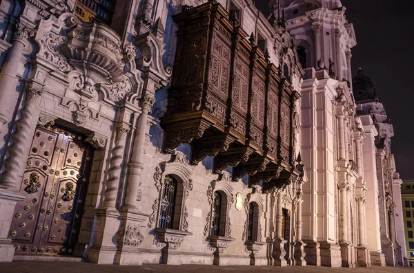 Fachada da Catedral de Lima — Fotografia de Stock