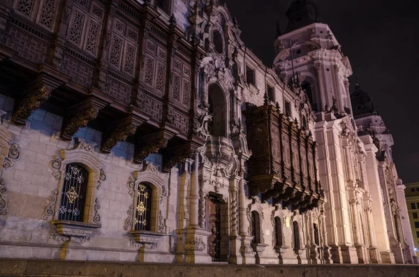 Fachada da Catedral de Lima — Fotografia de Stock