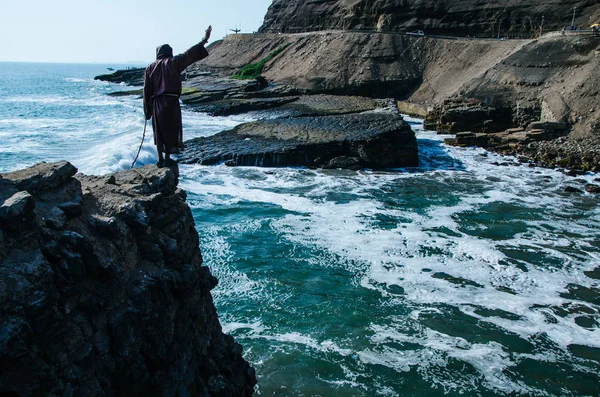 Friar'ın atlama cliff, ilginç bir hikayesi ile güzel bir dönüm noktası — Stok fotoğraf