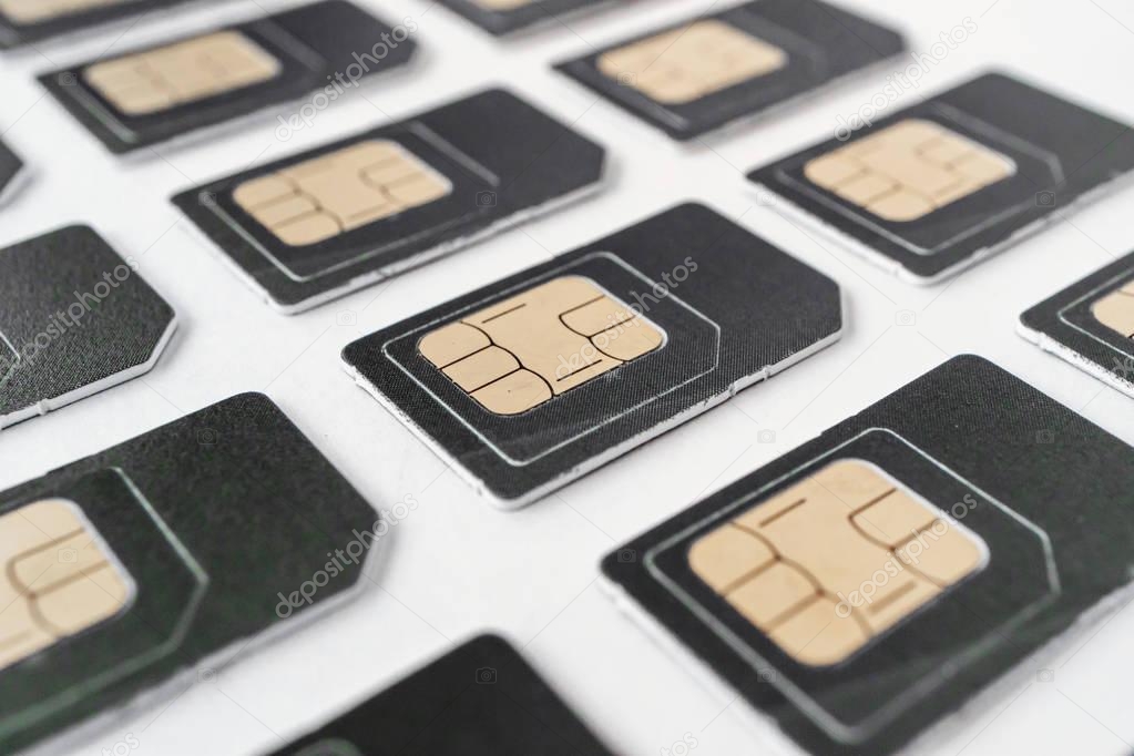 many of the same SIM cards in the ranks of the grey card in large numbers