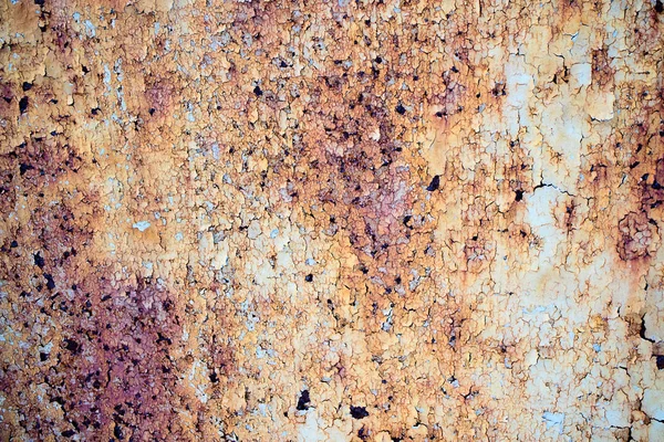 Revestimiento Hierro Oxidado Con Textura Pintura Mal Estado — Foto de Stock