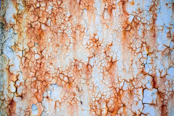 Peeling Paint Rusty Metal Texture Objects Were Very Long — Stock Photo, Image