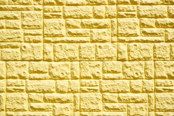 Yellow Decorative Tile Wall Cladding Texture Decorative Yellow Brick — Stock Photo, Image