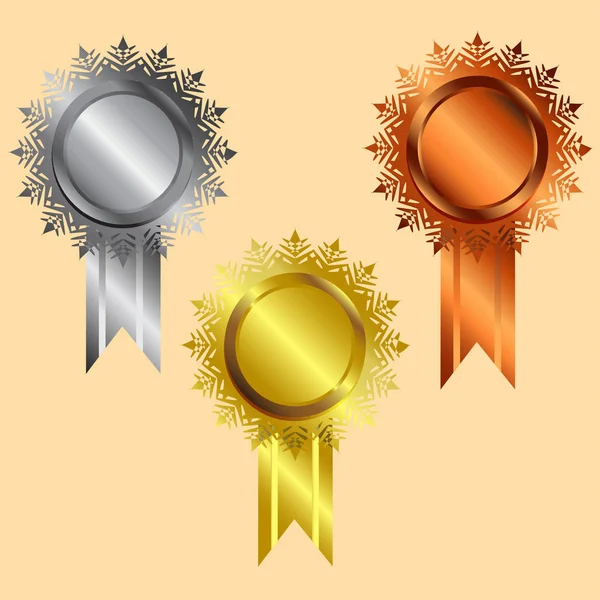 ödül, kutsal kişilerin resmi, vektör, altın, gümüş, bronz, gümüş, vecter illus