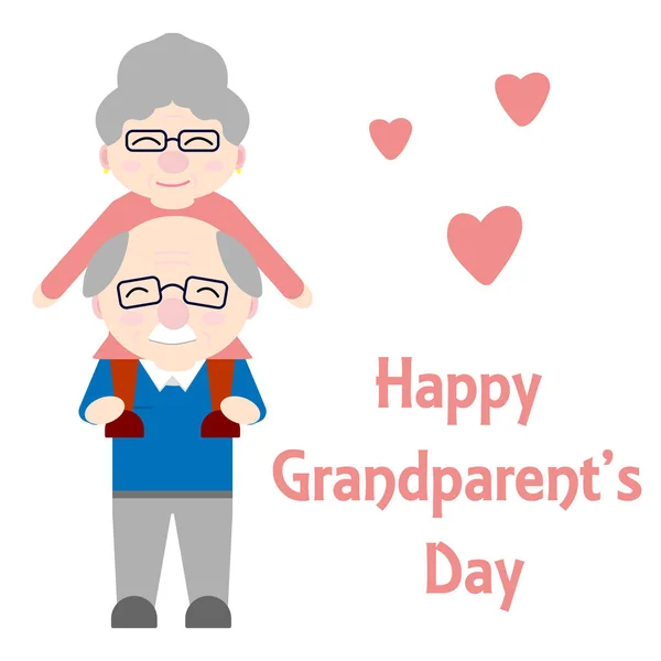 Щасливі бабусі і дідусі. Літні люди разом — стоковий вектор