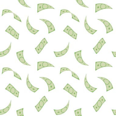 Para yağmur. Düşen dolar ile Seamless Modeli.
