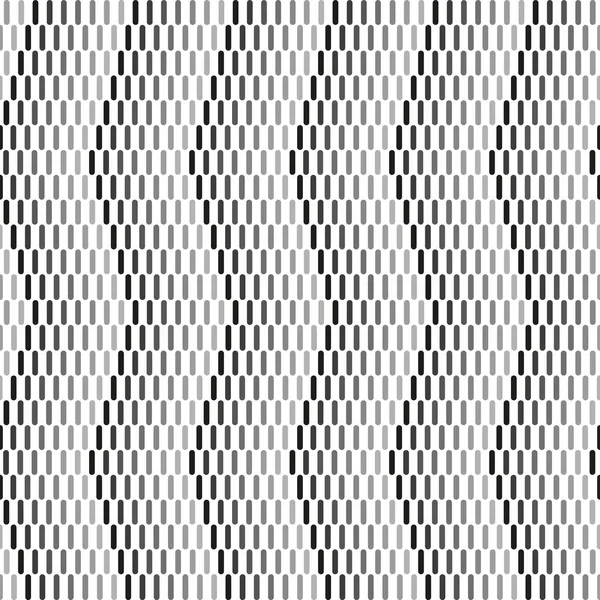 기하학적 흑백 배경입니다. 지그재그로 흑백 동적 패턴. — 스톡 벡터