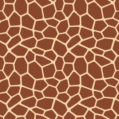 Zürafa seamless modeli. Kahverengi zürafa noktalar. Popüler doku.